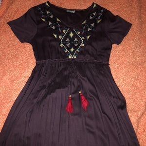 Dark plum maxi dress